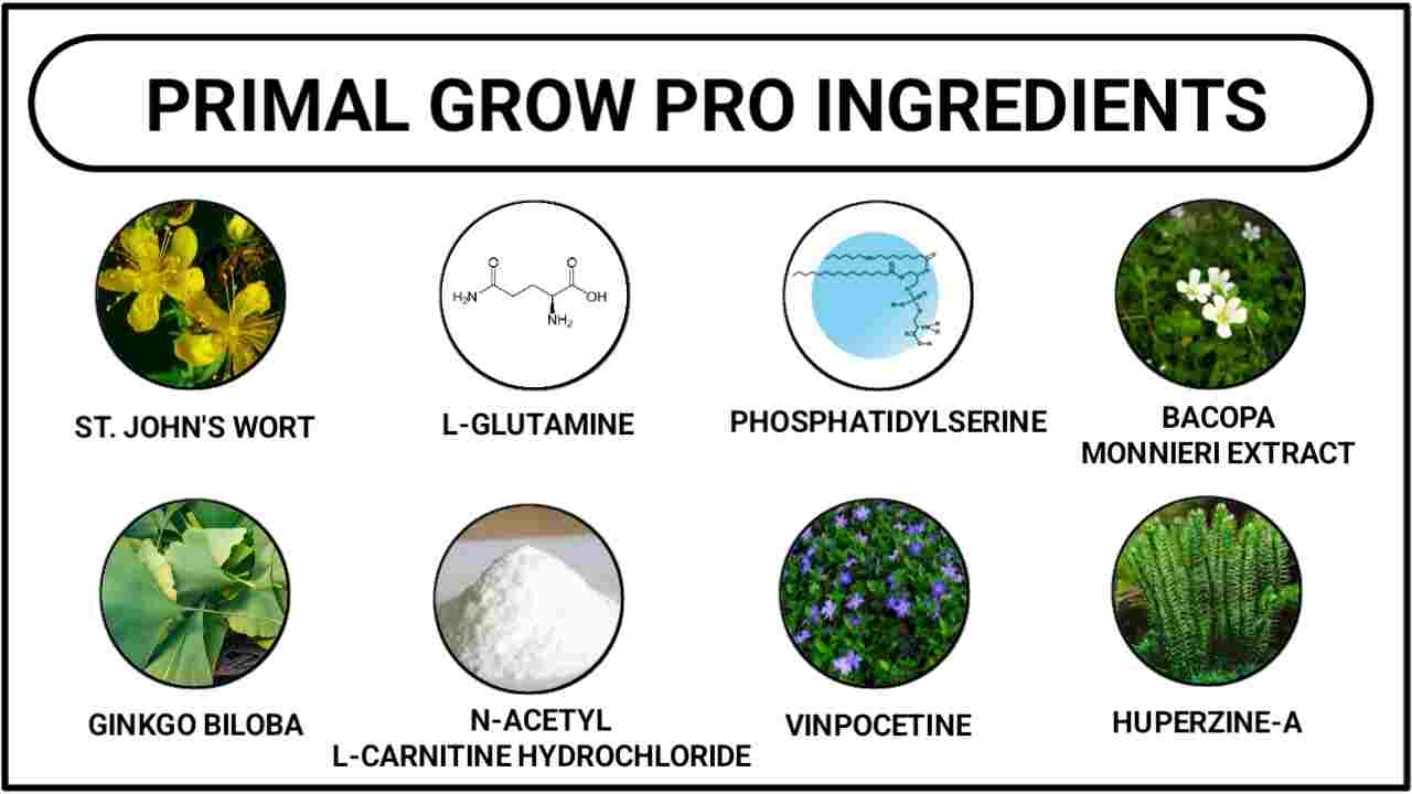 Primal Grow Pro Ingredients
