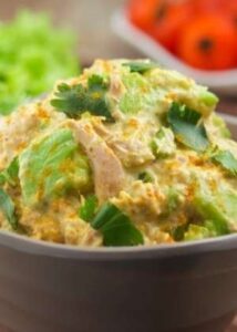 keto curry spiked tuna and avocado salad keto diet recipe